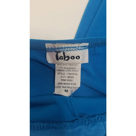 Y2K 90s Taboo bright Blue women's size medium A-line mini dress - Picture 9 of 9